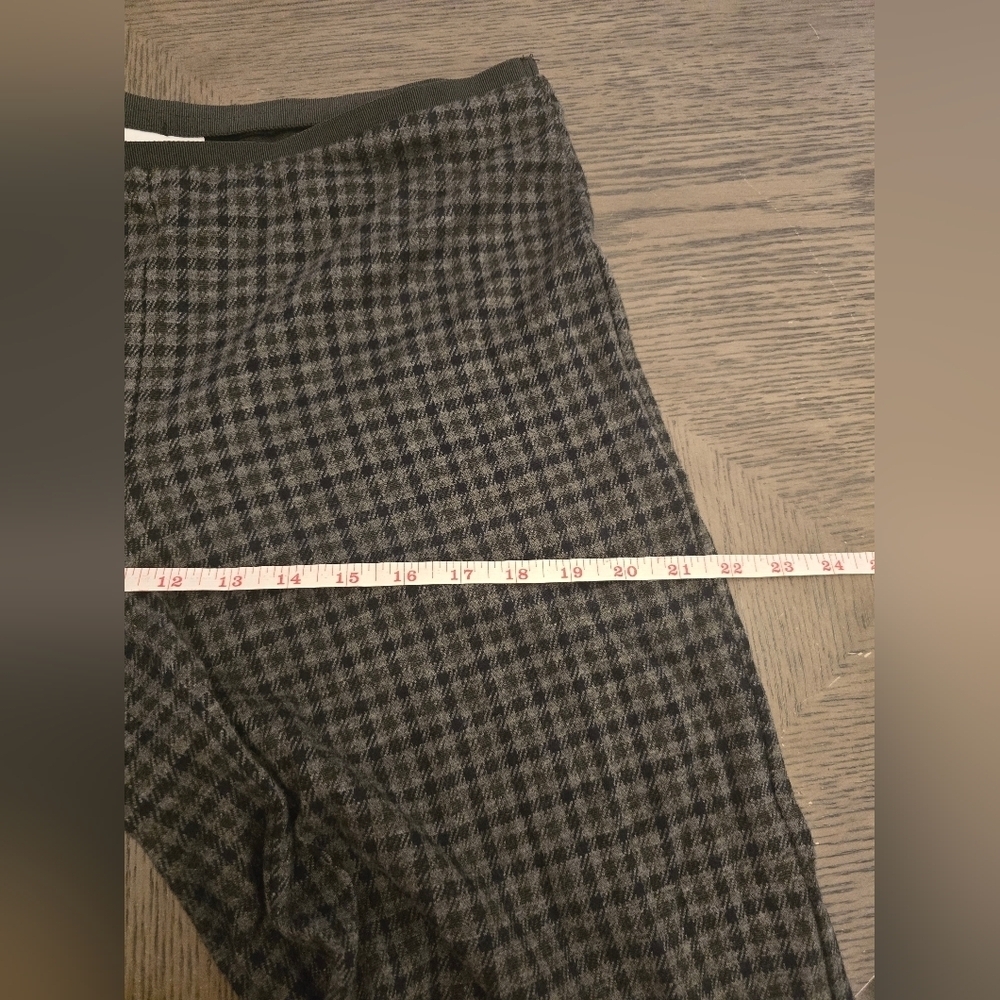 J. Jill Ponte Full Wide Leg Knitted Pants Size Medium Petite Blue And Gray - Picture 5 of 12